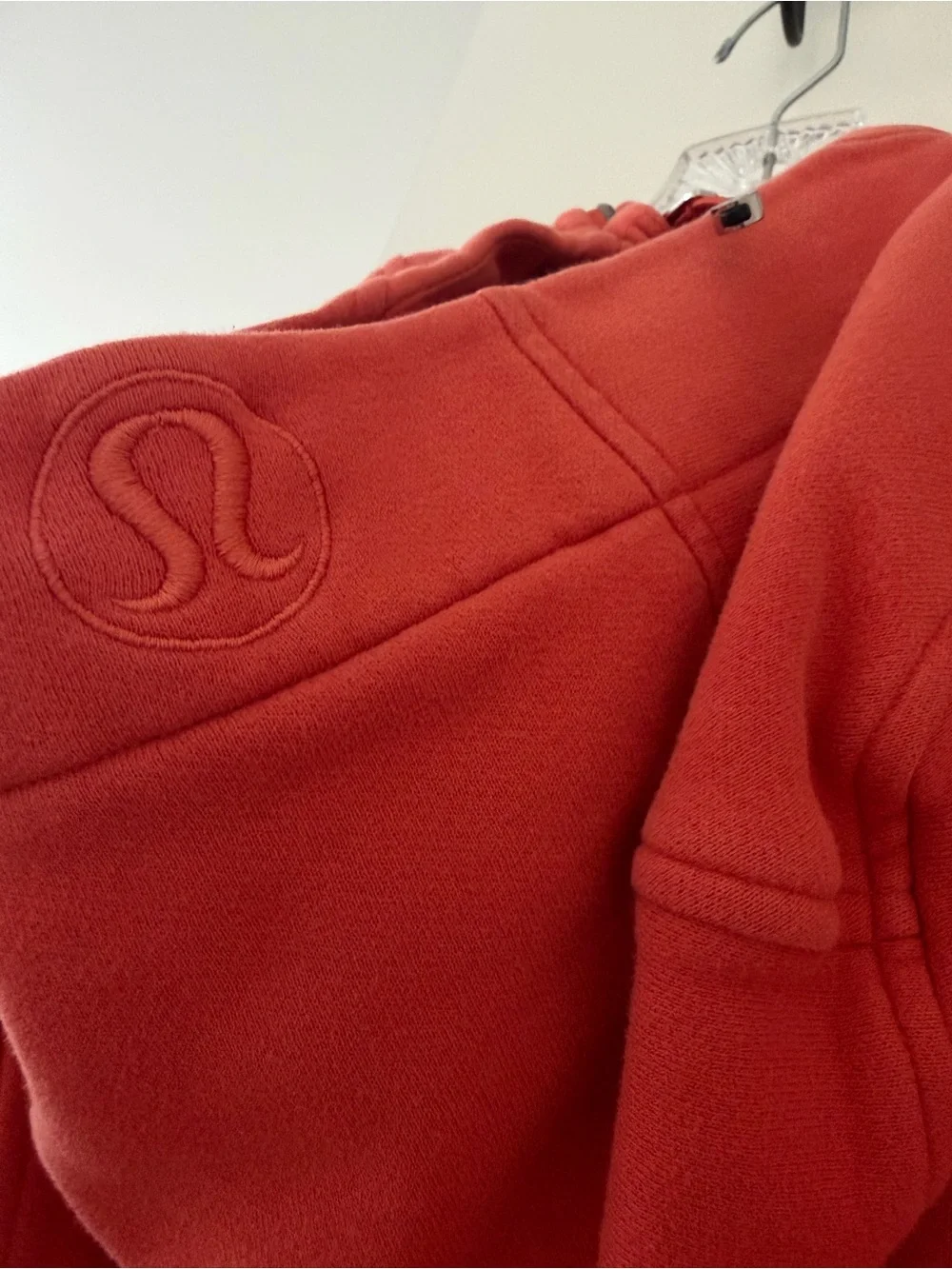 Lululemon Women's Red Zip-Up scuba Hoodie Jacket